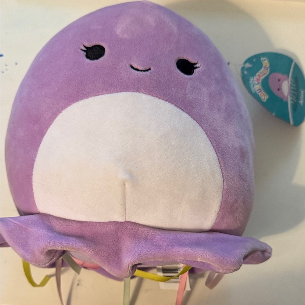 Squishmallows Lavender and White Octopus Plush